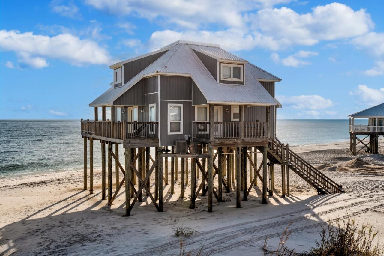 Strand Castle - Gulf Front! An Ideal Layout With Game Room, Small Private Pool, And Roof Top Crow'S Nest! Home Dauphin Island Extérieur photo