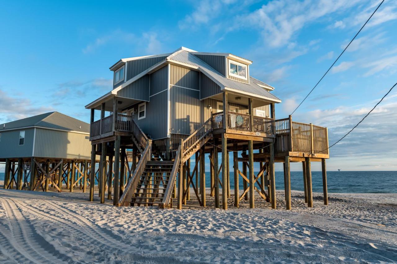 Strand Castle - Gulf Front! An Ideal Layout With Game Room, Small Private Pool, And Roof Top Crow'S Nest! Home Dauphin Island Extérieur photo